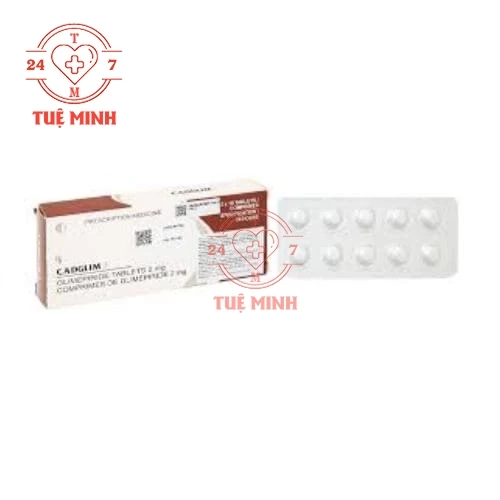 Cadglim 2 Zydus Cadila - Thuốc trị tiểu đường tuýp 2 không phụ thuộc insulin